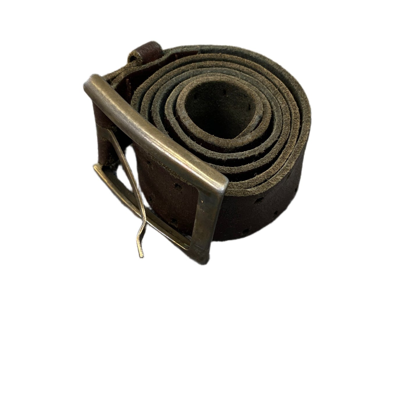 Conley's Waist Belt Mens Brown Leather Adjustable Silver Pin Buckle 37.5 Inches