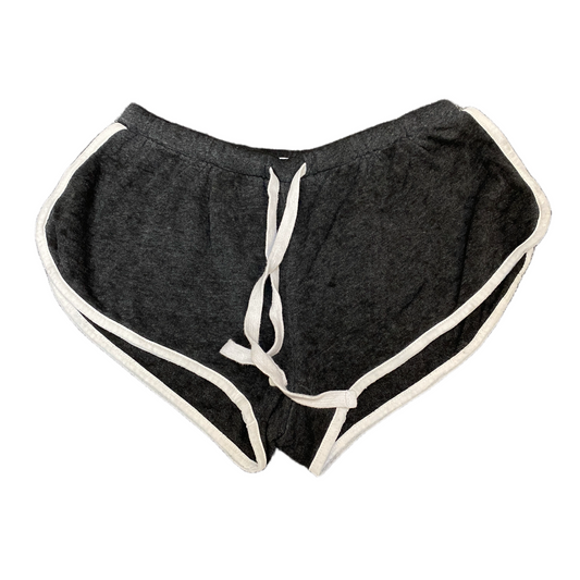 Running Sprinter Shorts Womens S 28" Waist Black Athletic Workout Dolphin Hem