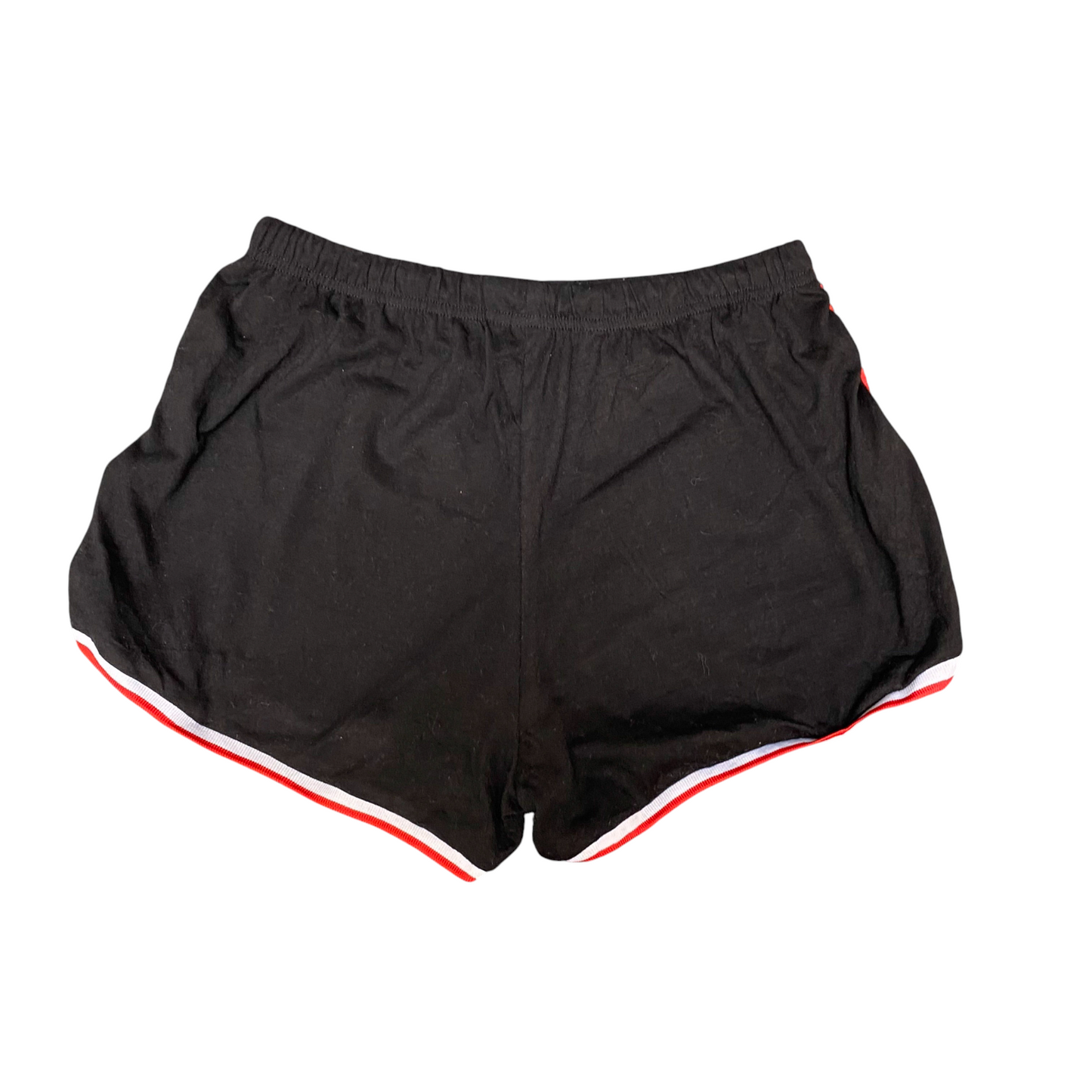 Running Sprinter Shorts Womens Small Black Athletic Fit Gym Workout Dolphin Hem