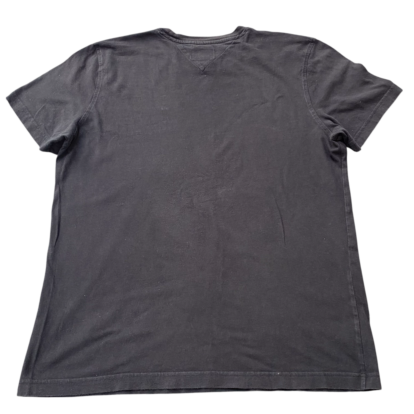 Tommy Jeans T Shirt Mens Large Black Short Sleeve Logo Crew Neck Pullover Tee