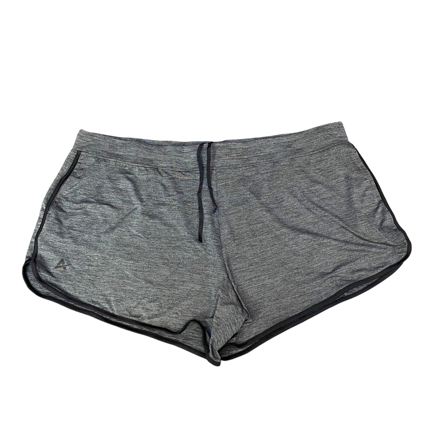 Running Sprinter Shorts Womens 2XL Grey Athletic Fit Gym Workout Elastic Waist