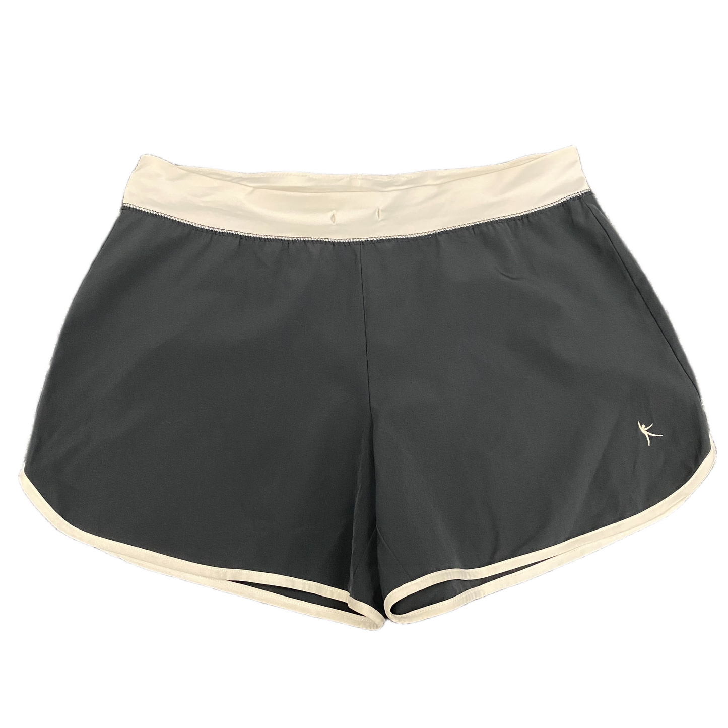 Running Shorts Girls Medium 30" Waist Grey Elastic Waist Gym Training Pull On