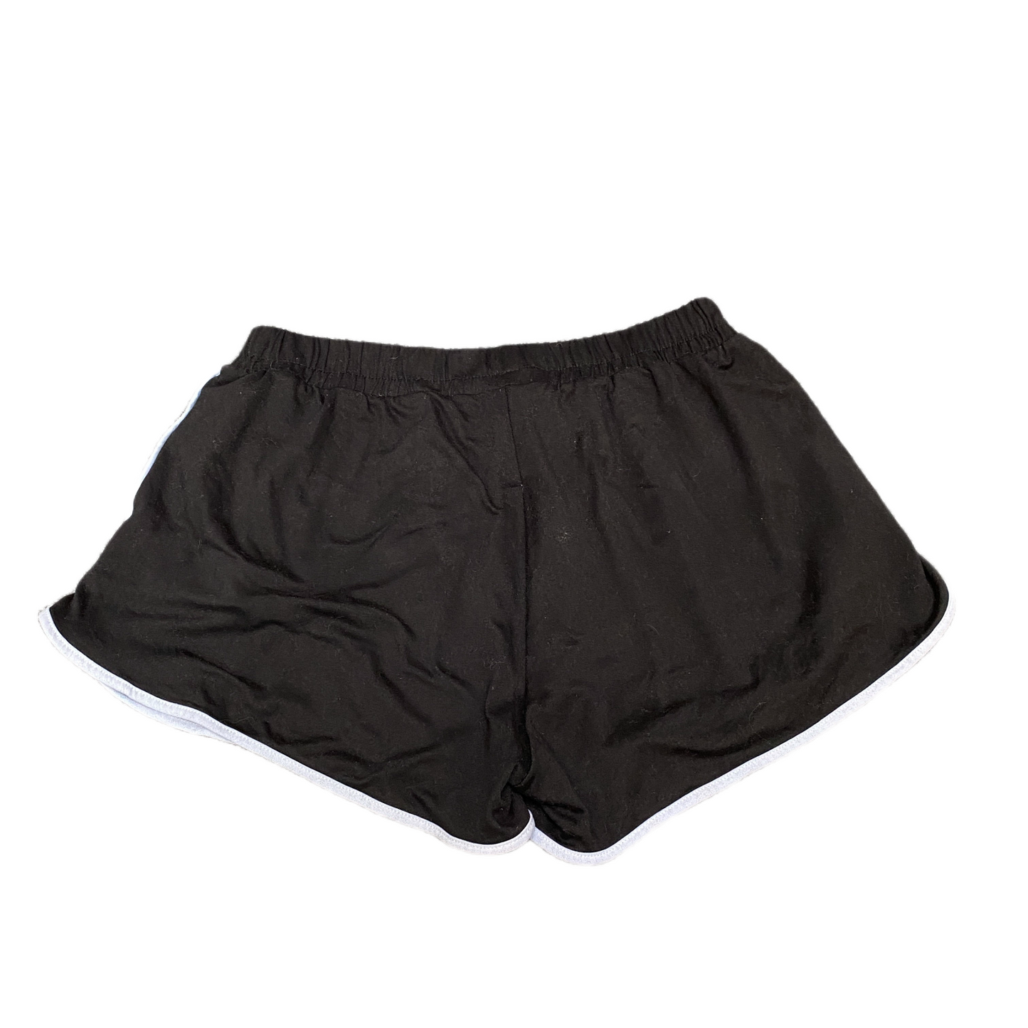 Running Sprinter Shorts Womens M 26" Waist Black Athletic Workout Dolphin Hem