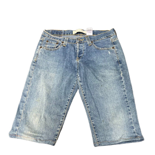 Levi's Jean Shorts Fits as Womens M 29" Waist Blue Denim Medium Wash Red Tab