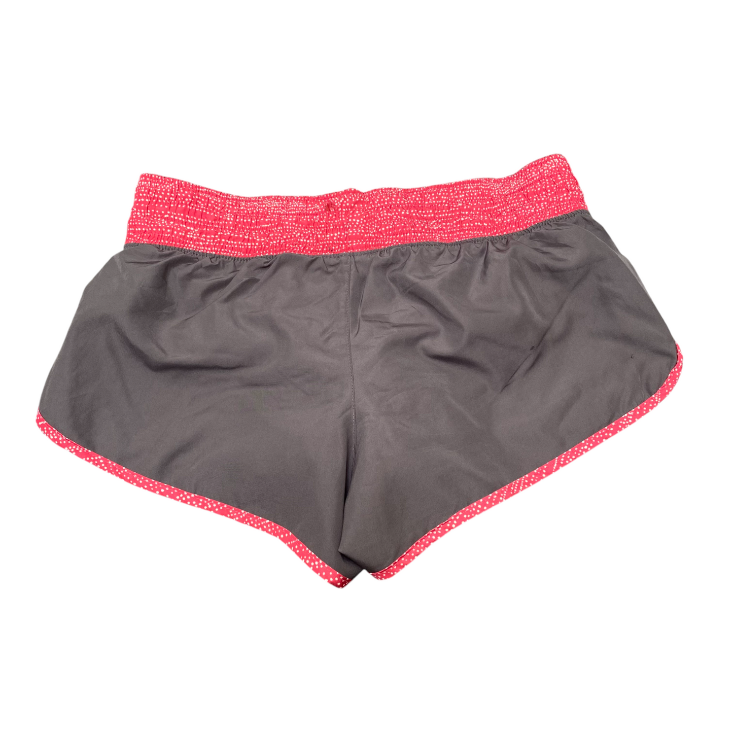 Running Sprinter Shorts Womens Large Grey Athletic Gym Fit Drawstring Waist