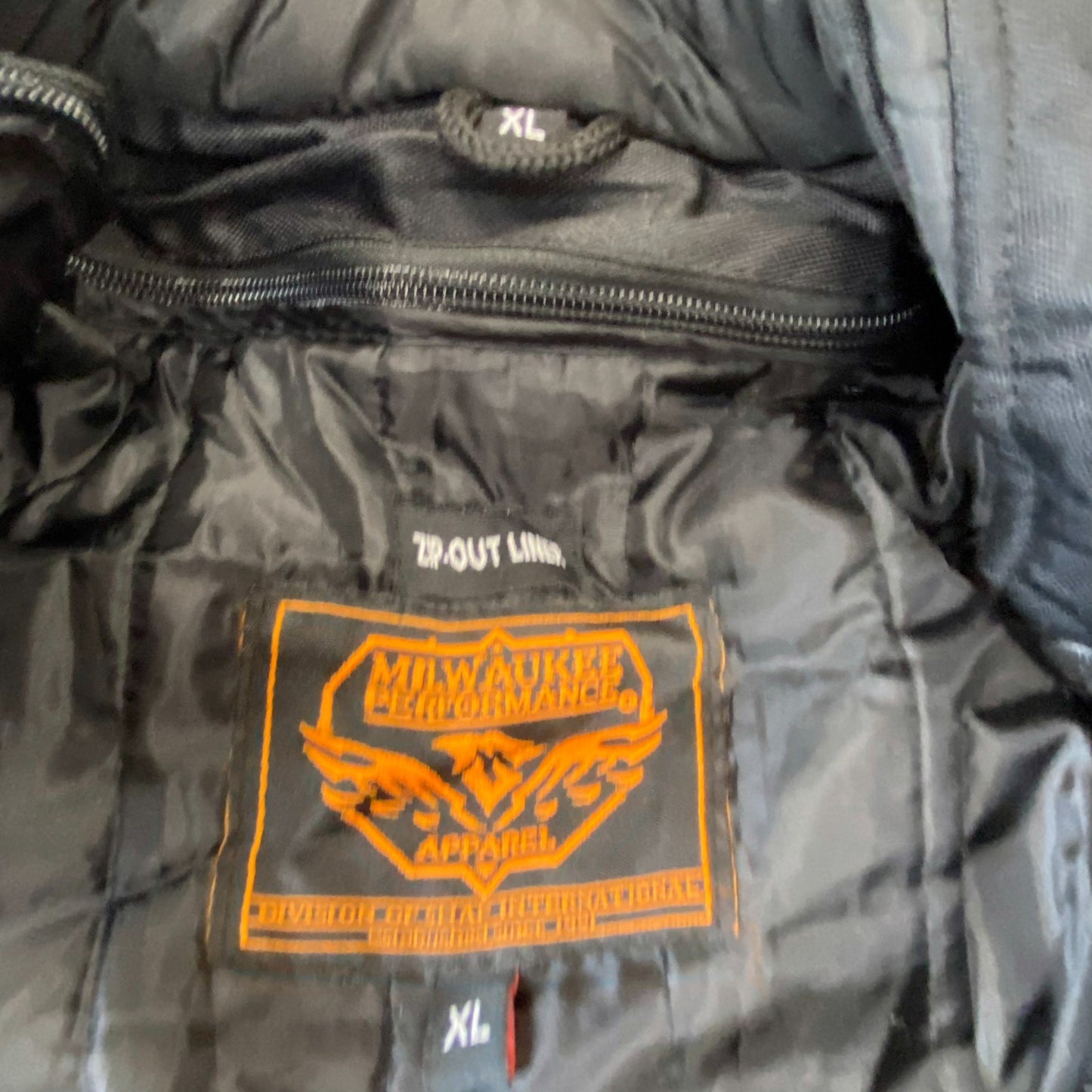 Milwaukee Performance Touring Riding Jacket Mens XL Black CE Armod Sleeve Zip Up