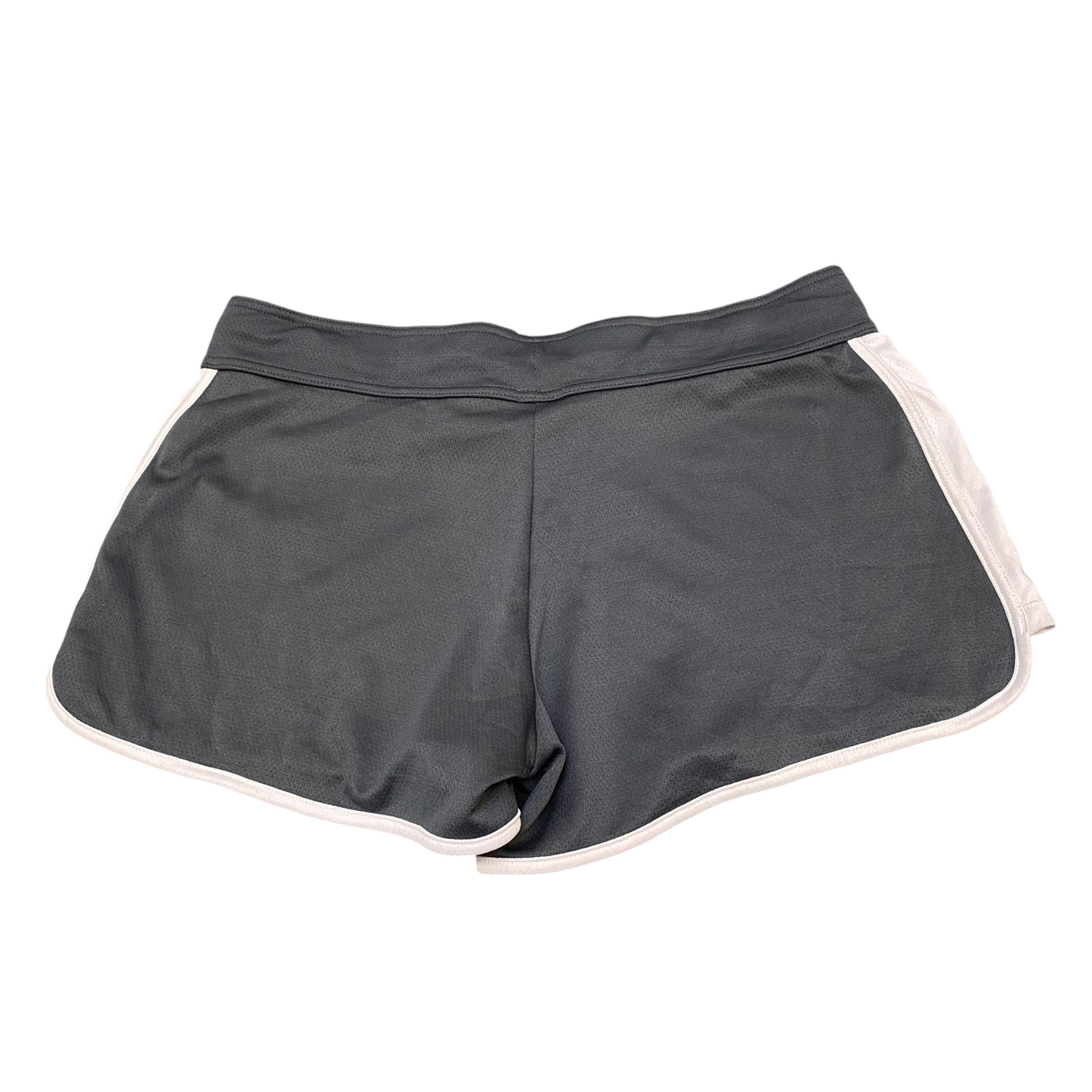 Running Sprinter Shorts Womens Large Black Drawstring Waist Athletic Dolphin Hem