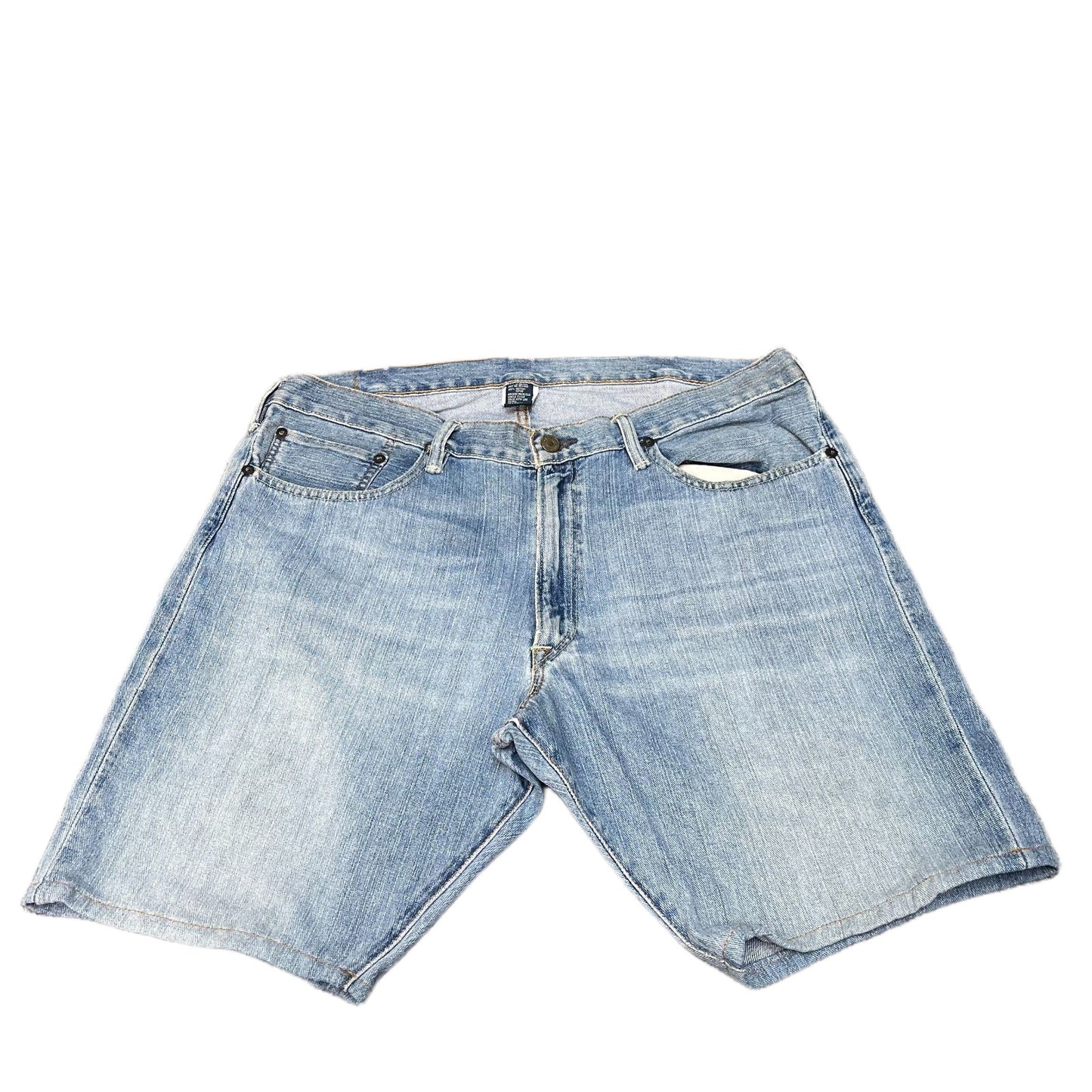 Polo Ralph Lauren Jean Shorts Fits as Mens XL 37" Waist Blue Denim Light Wash