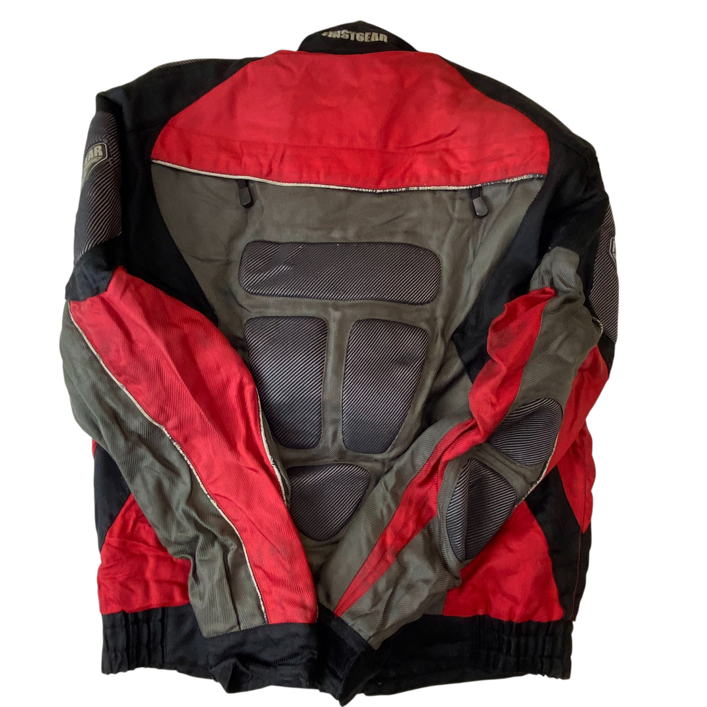 Firstgear Hypertex Motorcycle Jacket Mens Medium Multi Padded Snap Inside Zip