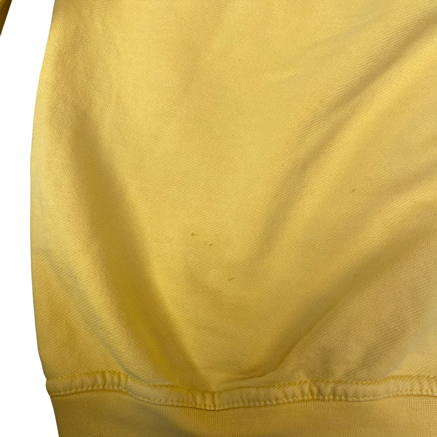 No Problem Sweatshirt Mens Large Yellow Long Raglan Sleeve Collared 1/4 Zip