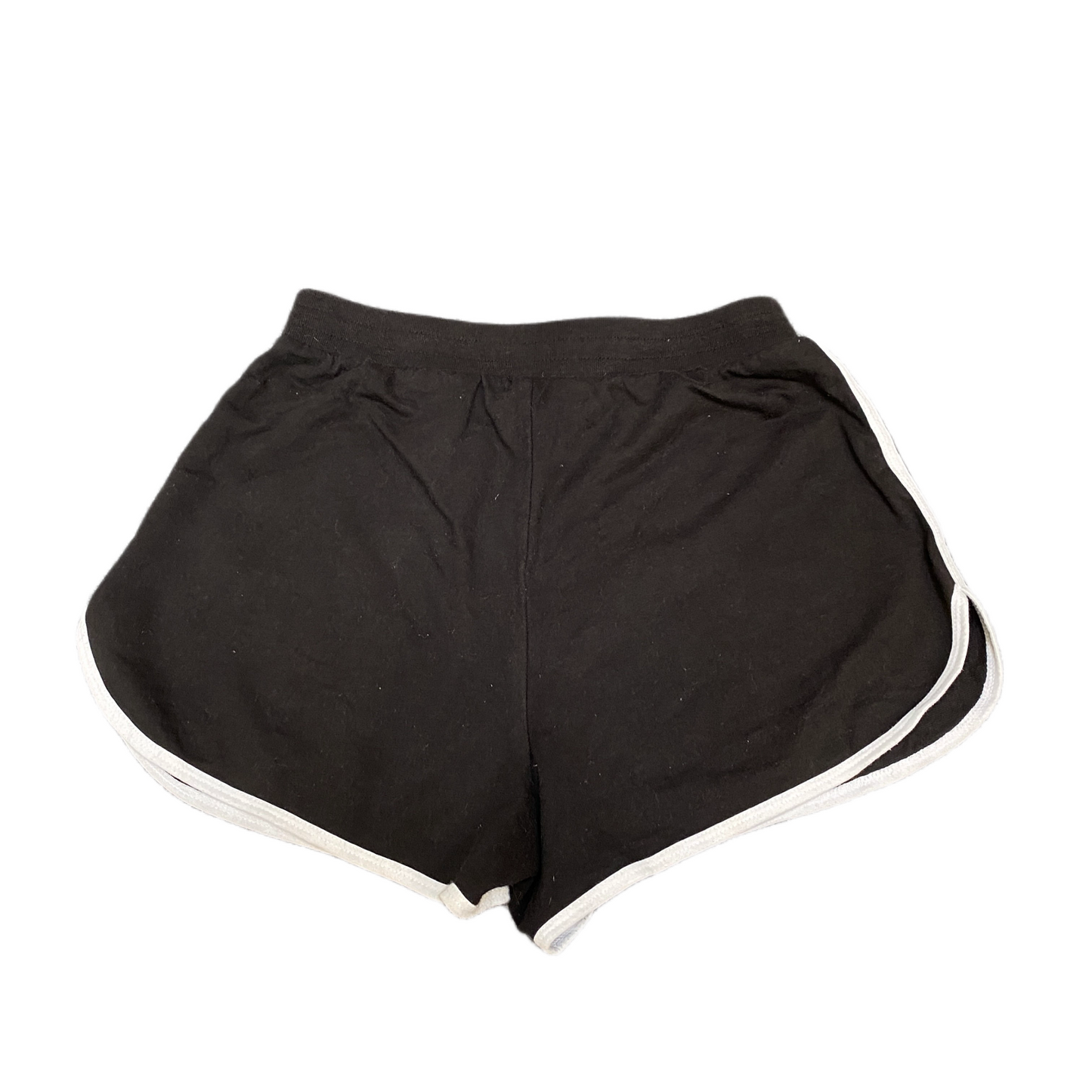 Running Sprinter Shorts Women S 23" Waist Black Athletic Gym Workout Dolphin Hem