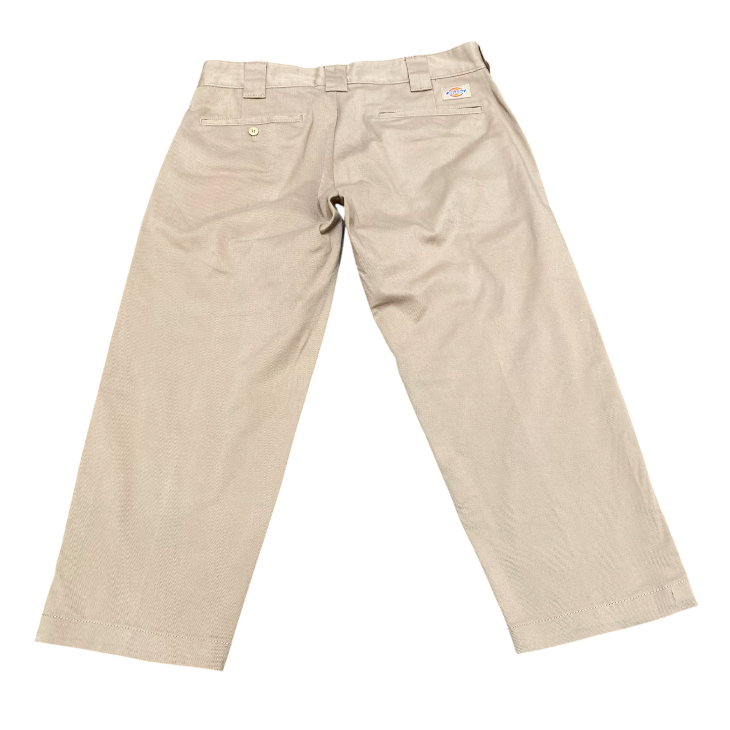 Dickies Trousers Men's Medium Beige Original Slim Straight Fit Slash Pockets