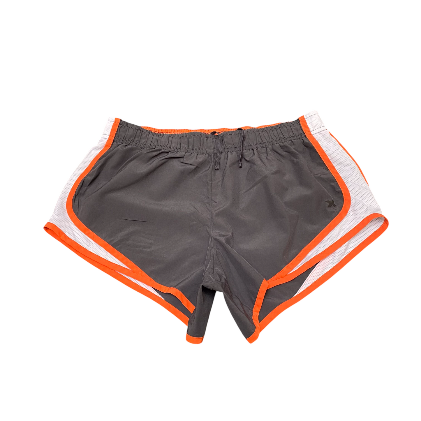 Running Sprinter Shorts Women 30W Grey Athletic Workout Elastic Waist Drawstring