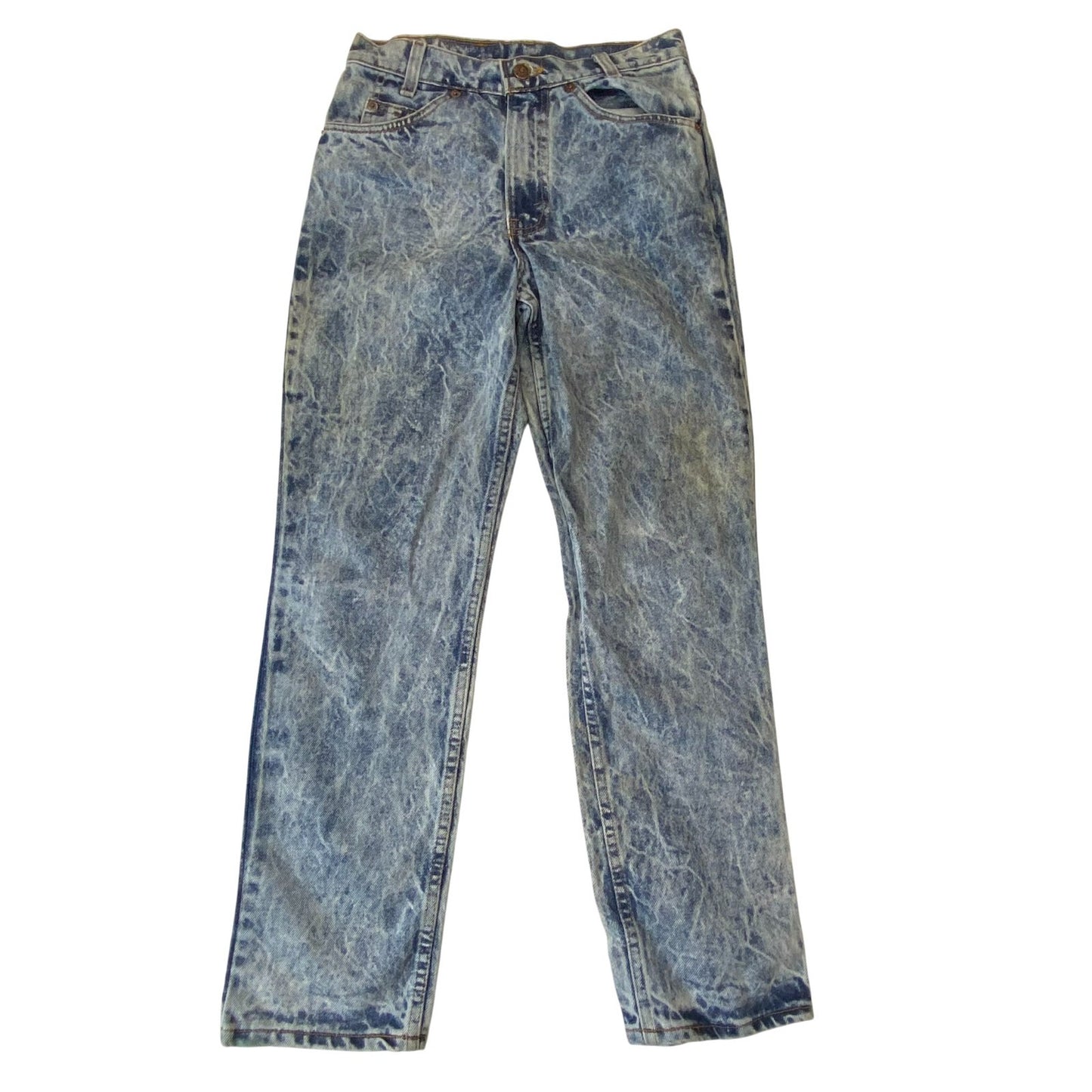 Levi's Jeans Womens Medium W26 L27 Blue Denim Regular Fit Dark Wash Red Tab