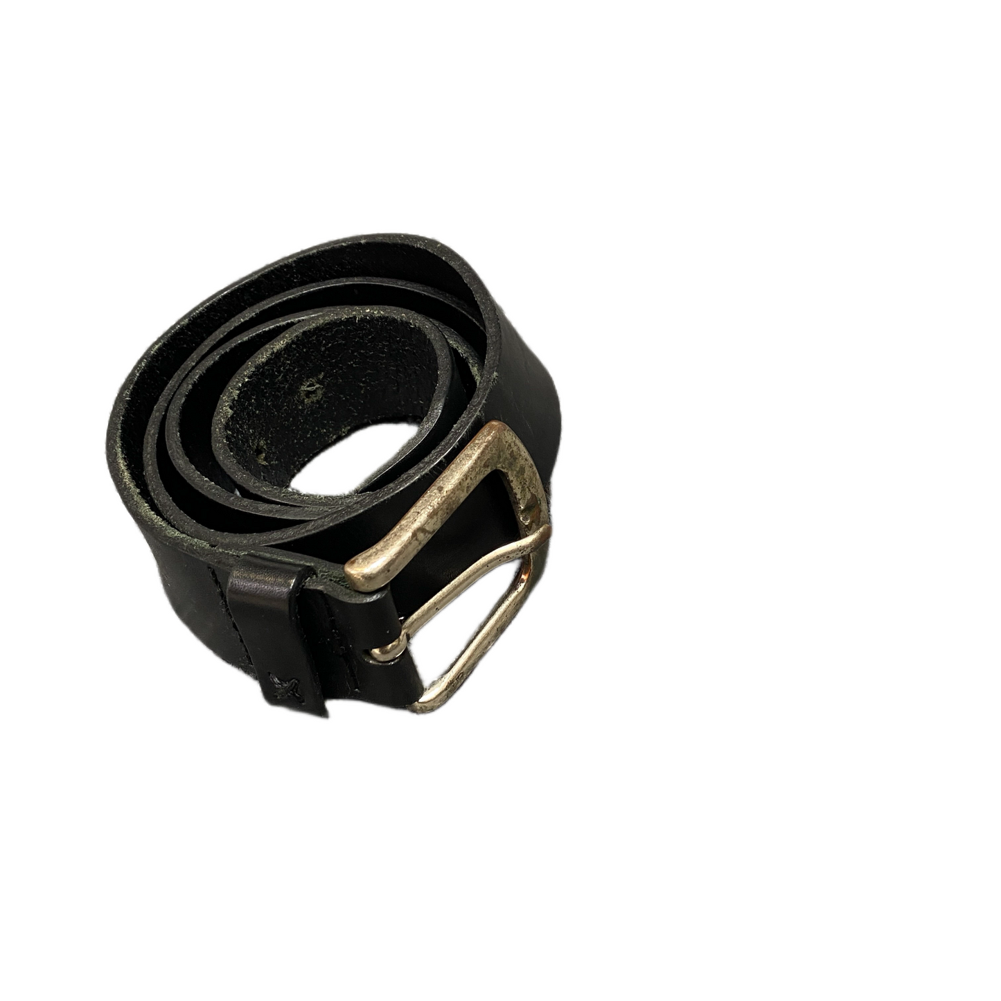 Brax Waist Belt Men Black Leather Adjustable Classic Silver Pin Buckle 41 inches