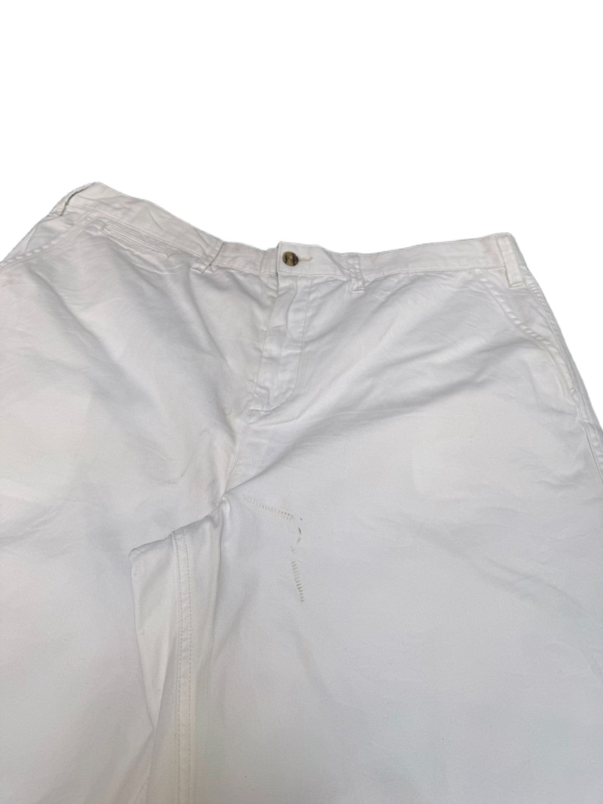 Polo Ralph Lauren Chino Shorts Fits as Mens 2XL 41" Waist White Hiking Outdoor