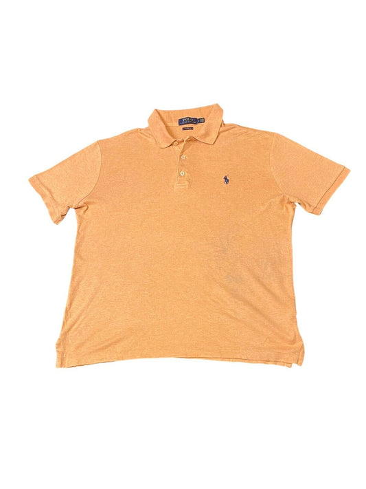 Polo Ralph Lauren Polo Shirt Men's S Orange Embroidered Logo Classic Fit Casual