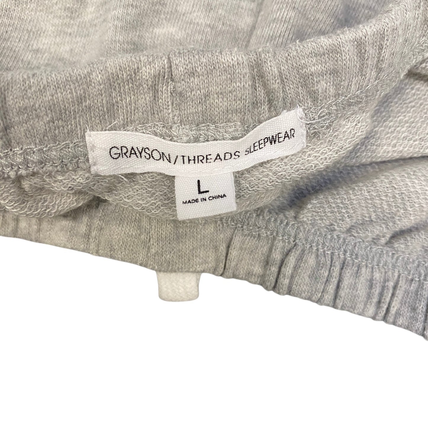Running Sprinter Shorts Womens L 30" Waist Grey Athletic Gym Workout Dolphin Hem
