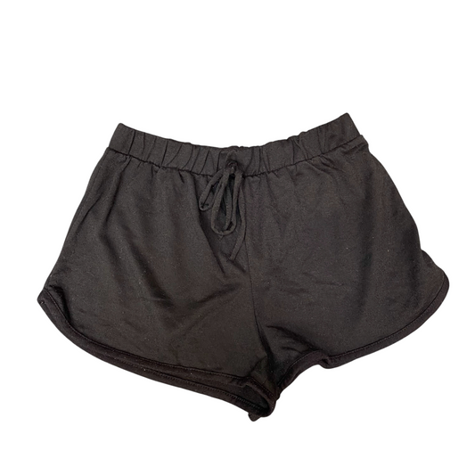 Running Sprinter Shorts Womens Medium Black Athletic Drawstring Elastic Waist