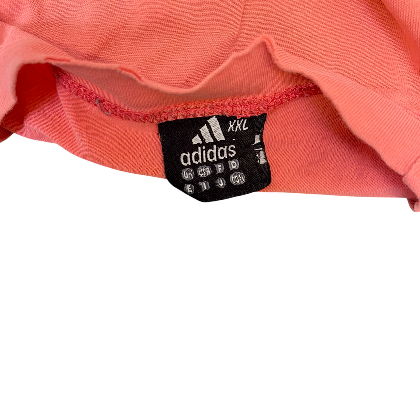 adidas Tee Shirt Mens S Pink Spellout Graphic Short Sleeve Crew Neck Pullover