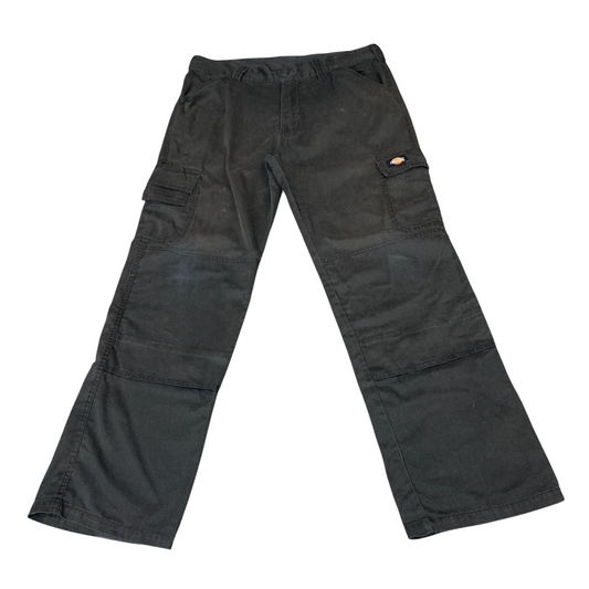 Dickies Cargo Pants Mens XL Black Ripstop Stretch Regular Fit Straight Leg