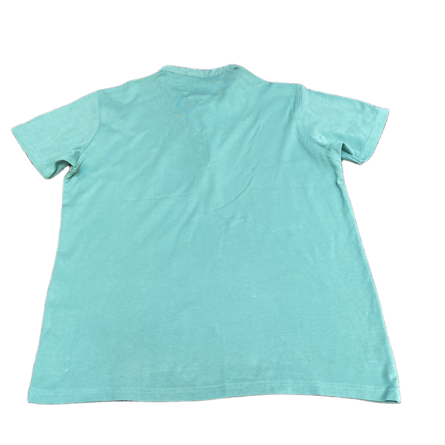 Tommy Hilfiger Polo Shirt Mens Large Aqua Golf Performance Logo Mandarin Collar