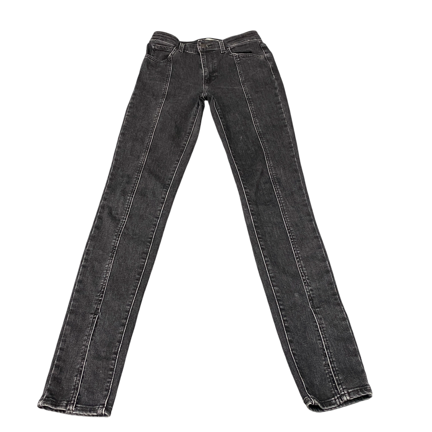 Levi's 721 High Rise Skinny Jeans Womens 26" Waist Black Denim Streetwear Grunge