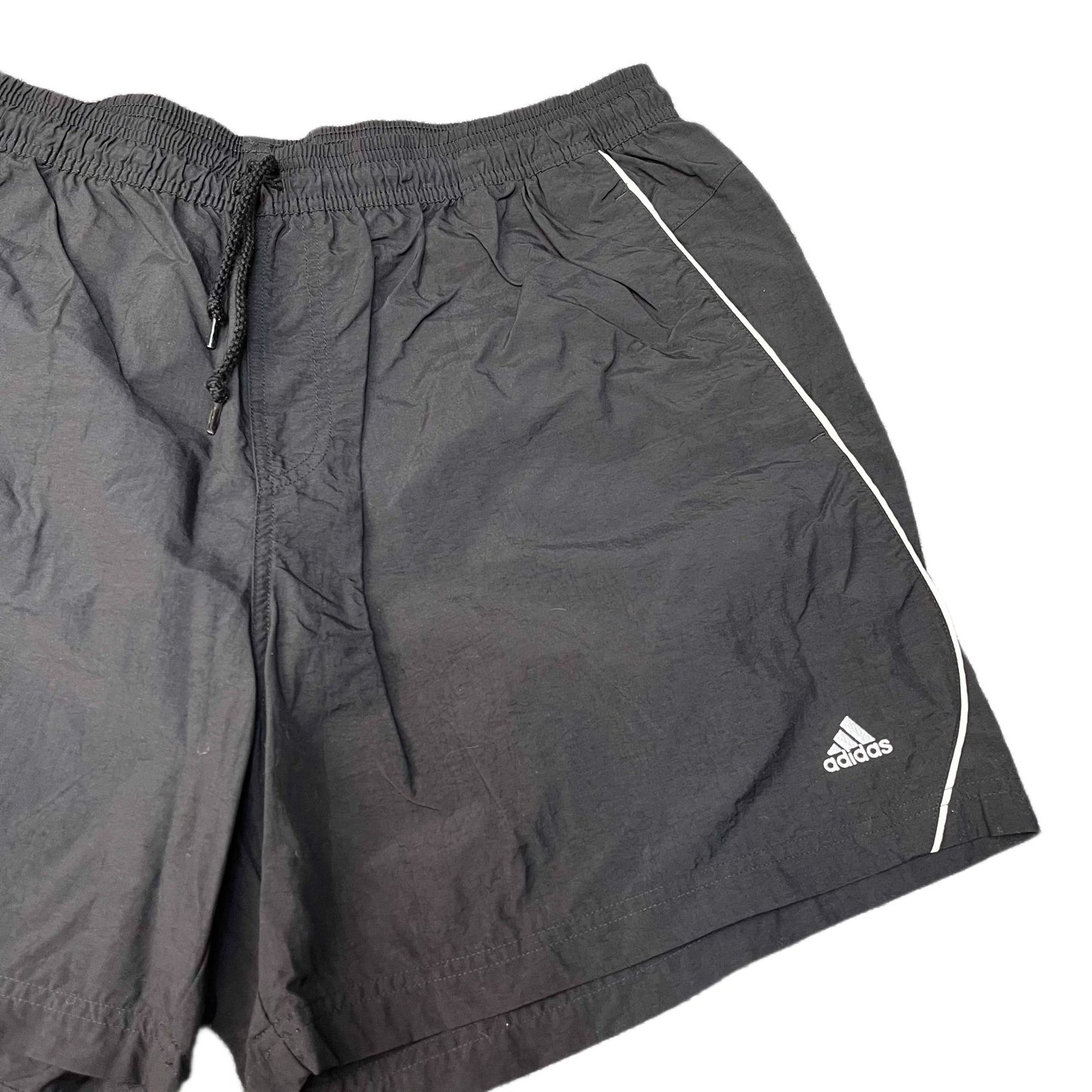 Adidas Athletic Shorts Fits as Mens XL 36" Waist Black Gym Training Drawstring