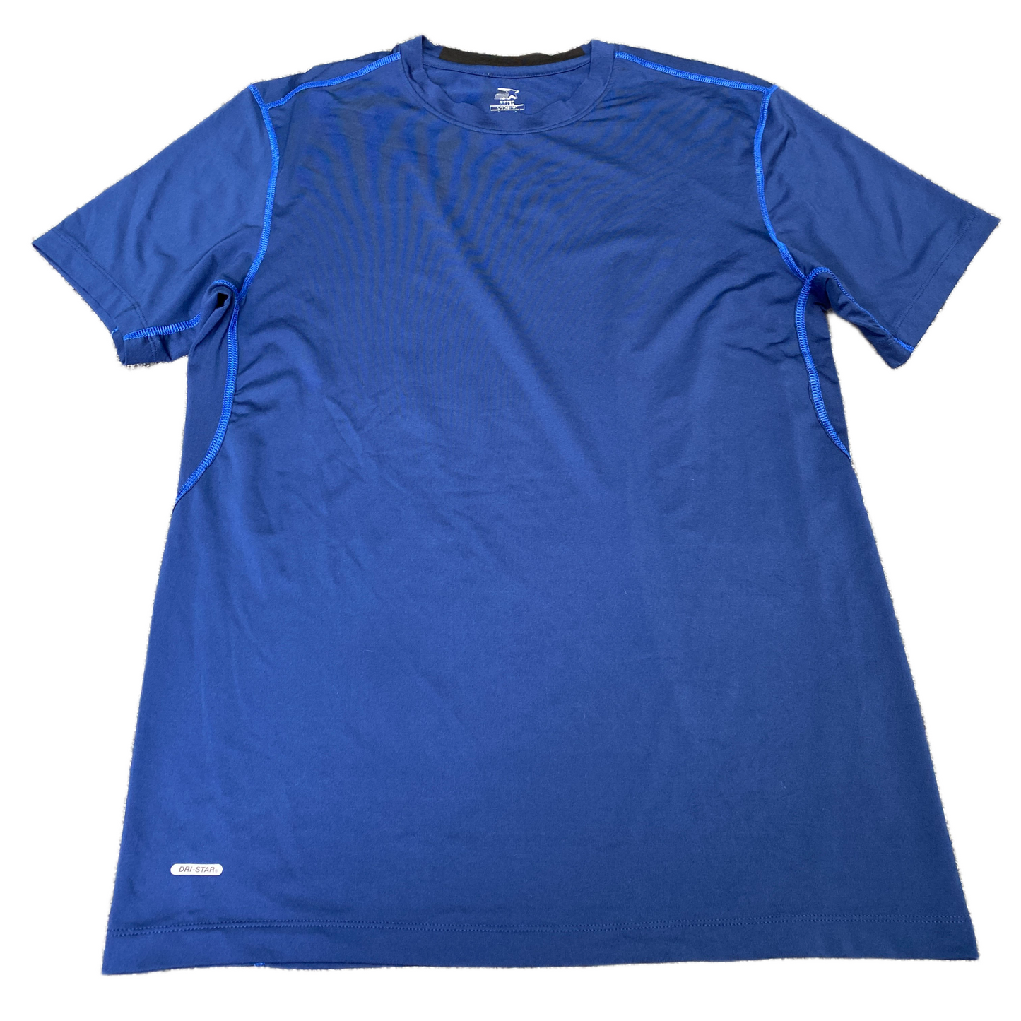 Starter Dri-Star Athletic T-Shirt Men Medium Blue Stretch Crew Neck Pullover Tee