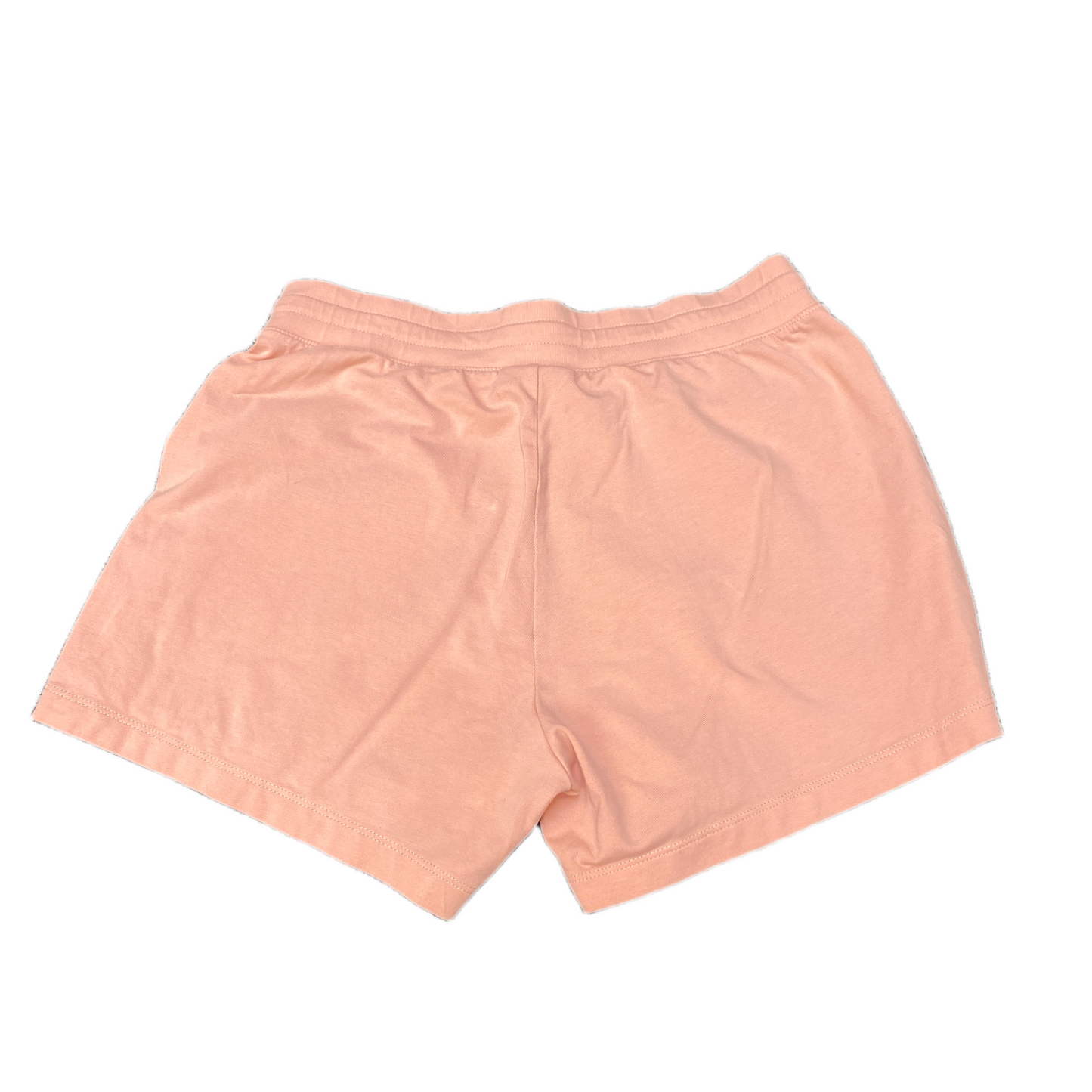 Sweat Shorts Womens Small 28" Waist Peach Side Slit Elastic Waist Drawstring