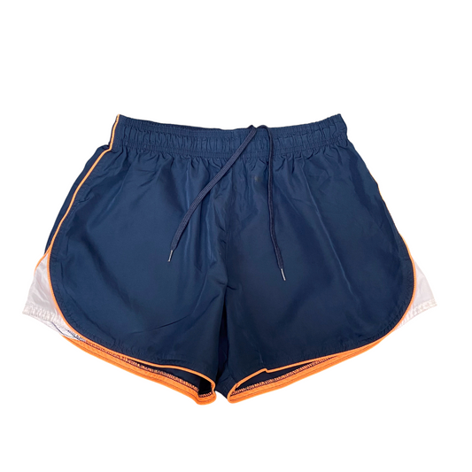 Running Sprinter Shorts Womens Small Navy Athletic Gym Workout Drawstring Waist