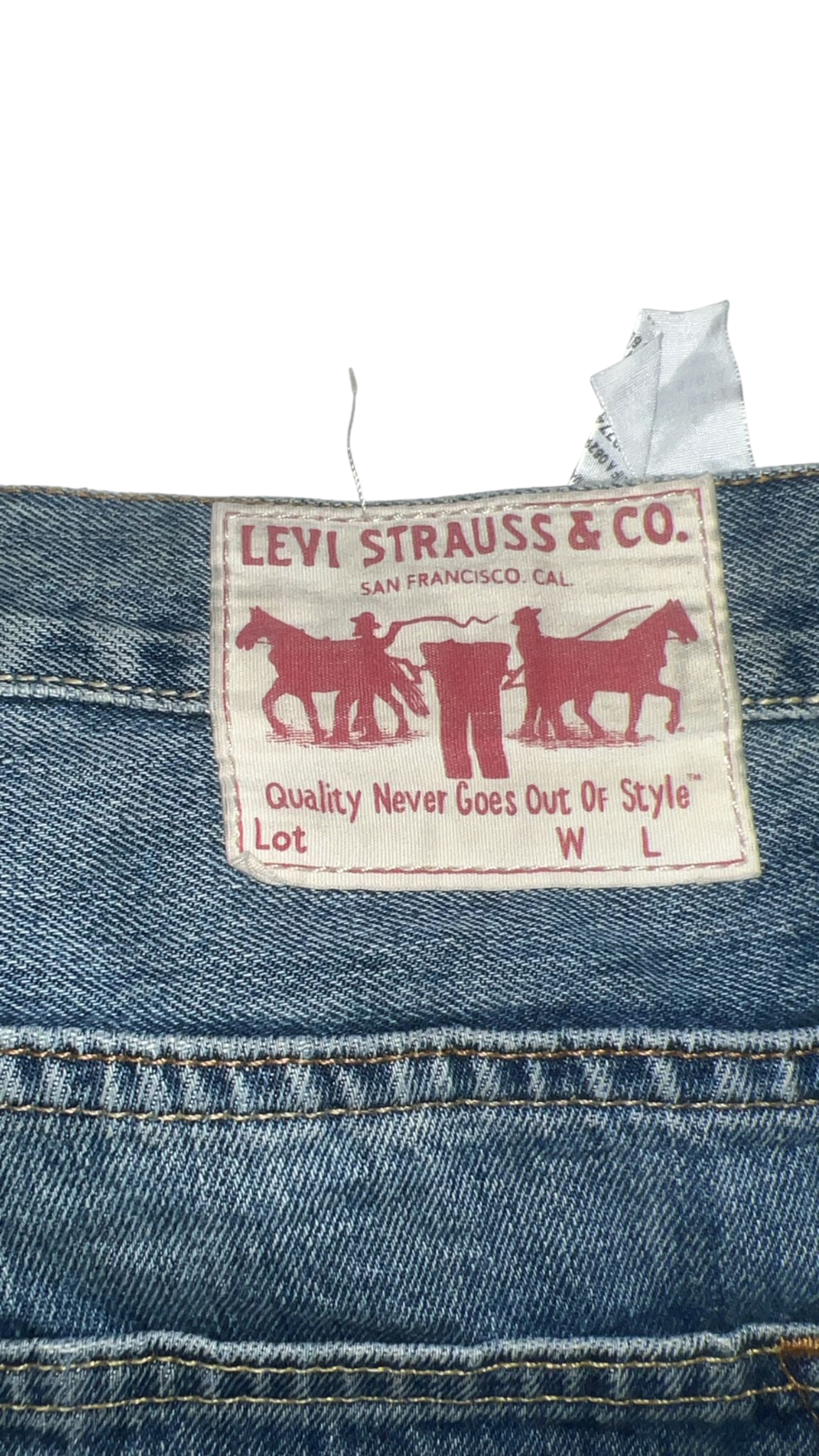 Levi's Jeans Mens XL Blue Denim Relaxed Fit Straight Leg Pockets Outdoor Comfy