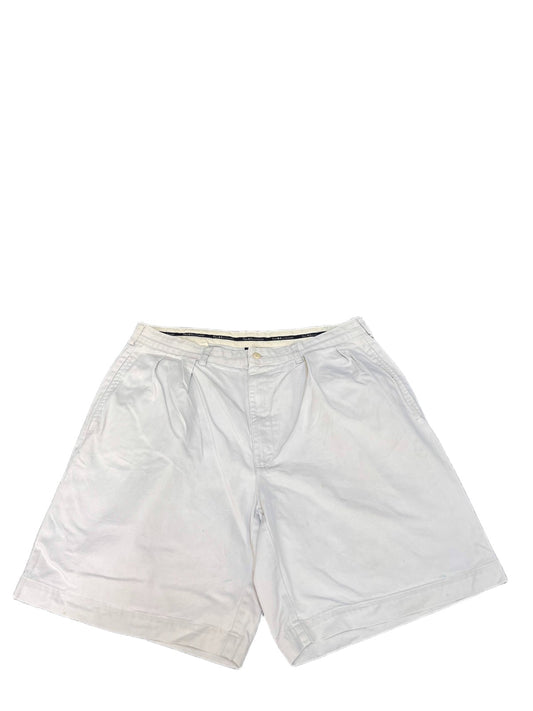 Polo Ralph Lauren Classic Chino Shorts Fits as Mens XL 36" Waist White Pleated