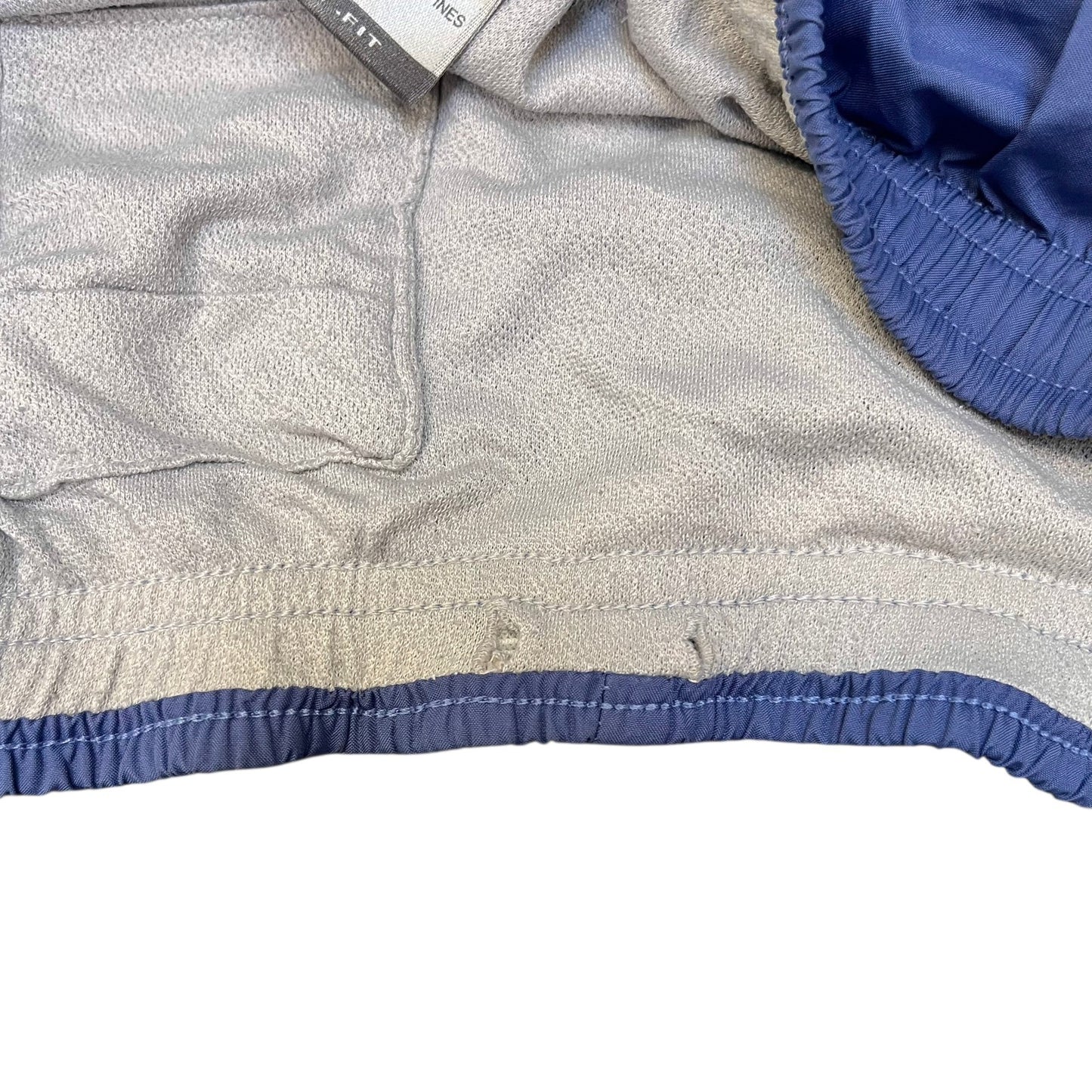 Nike Dri-Fit Running Shorts Womens Small 28" Waist Blue White Lined Gym Training