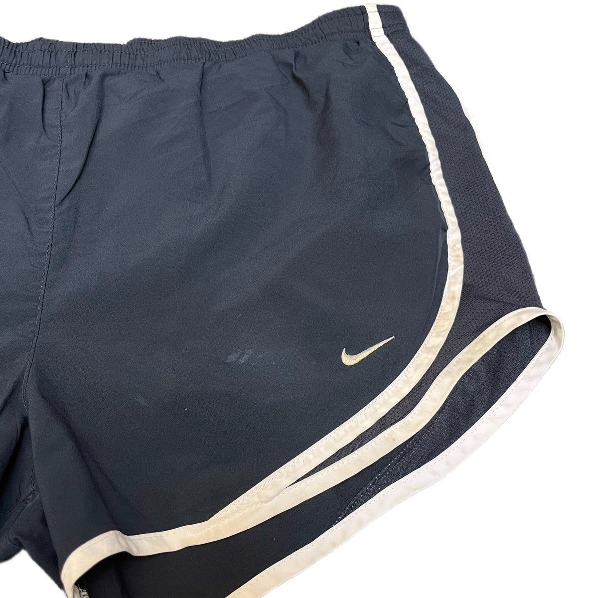 Nike Tempo Running Shorts Fits as Womens 2XL 35" Waist Black Lined Dolphin Hem