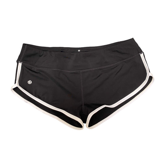 Sprinter Shorts Womens Medium Black Nylon Yoga Training High Waisted Stertch