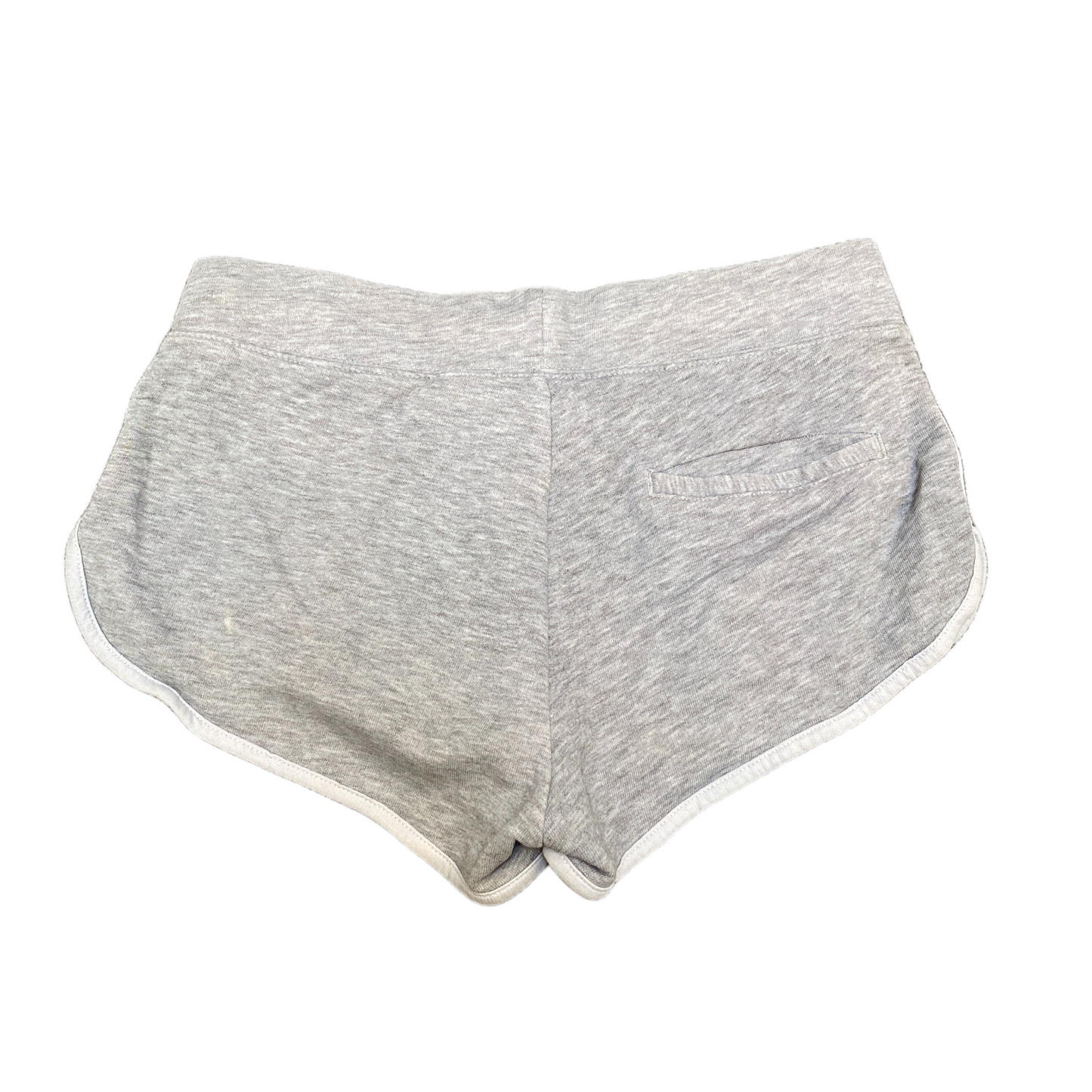 Running Sprinter Shorts Women XS 28" Waist Grey Athletic Gym Stretch Dolphin Hem