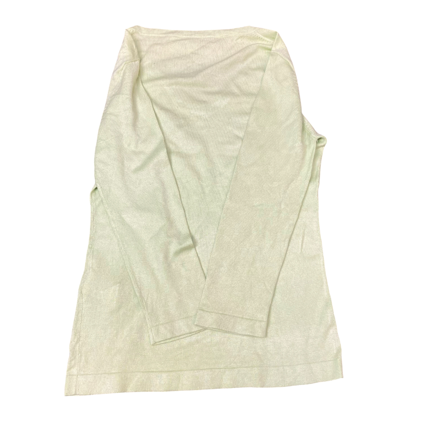 Tommy Hilfiger Jumper Womens M Green Knit Casual Long Sleeve V-Neck Pullover