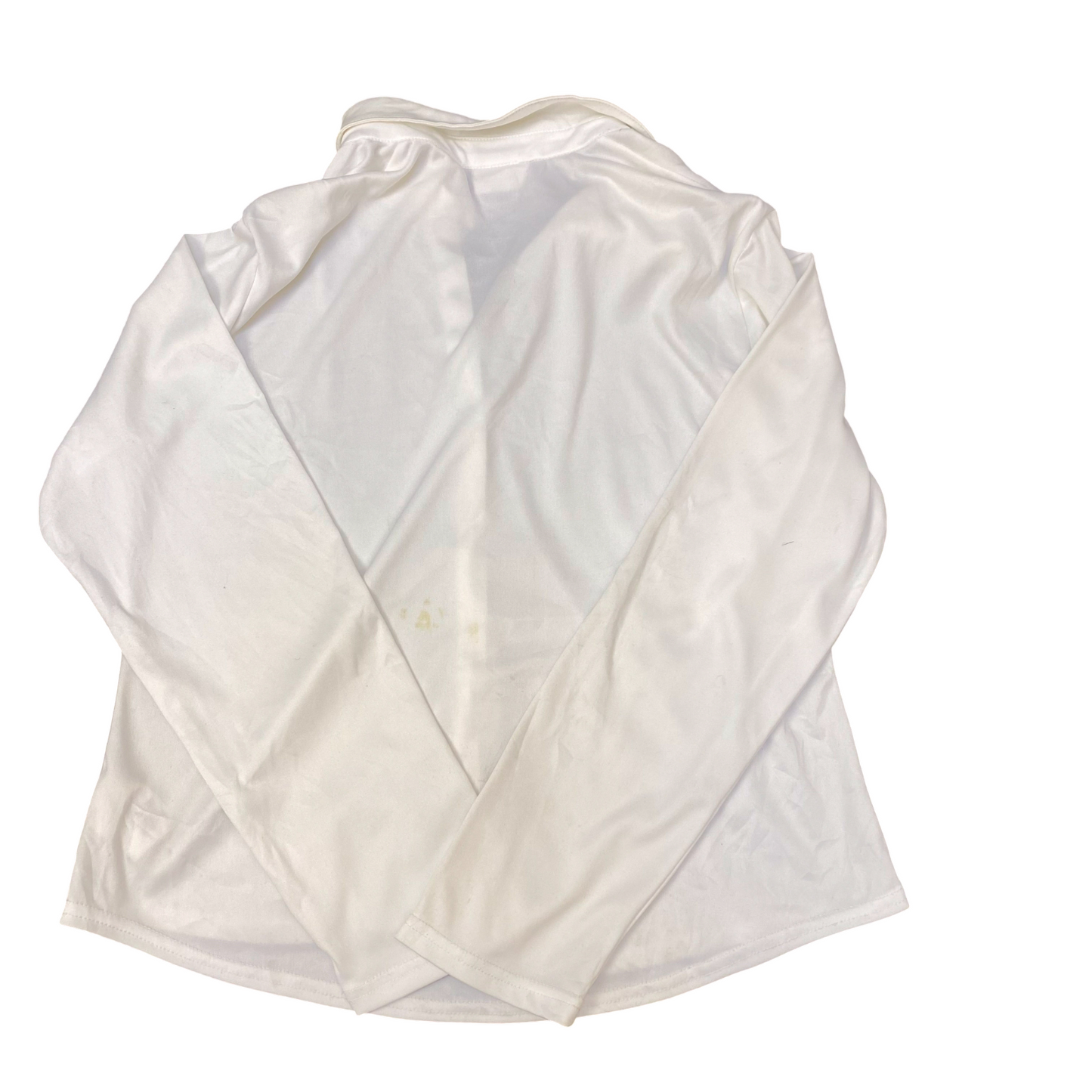 Pimkie Shirt Top Womens M White Collared Long Sleeve Outdoor Button Front