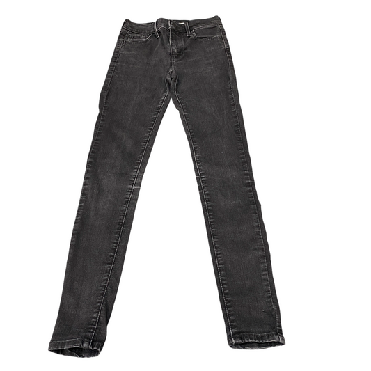 Levi's Jeans Womens 24" Waist Black Flat Front 720 High Rise Super Skinny Leg