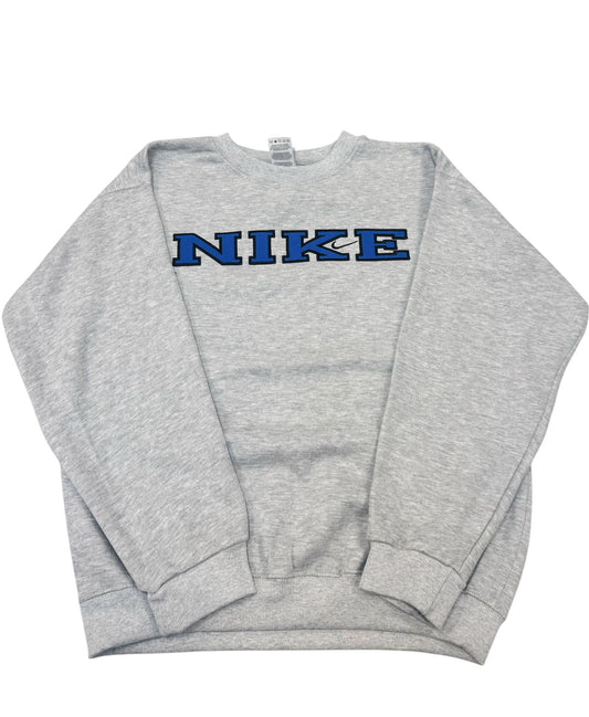 Nike Reworked Sweatshirt Preowned Embroidered Spellout Logo Sizes & Colours