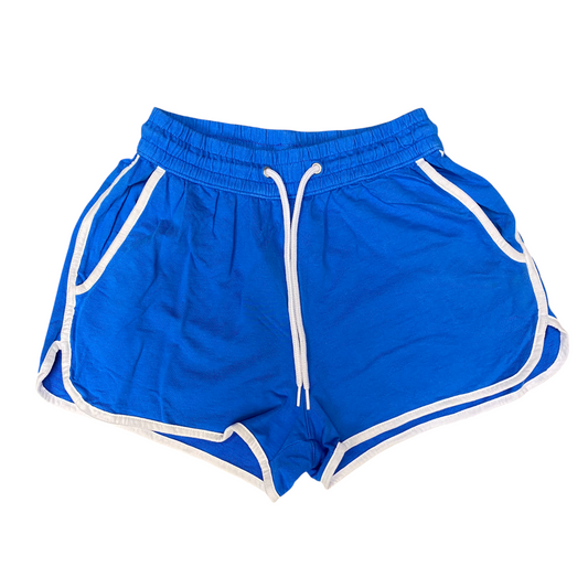 Running Sprinter Shorts Womens Small Blue Athletic Fit Drawstring Elastic Waist