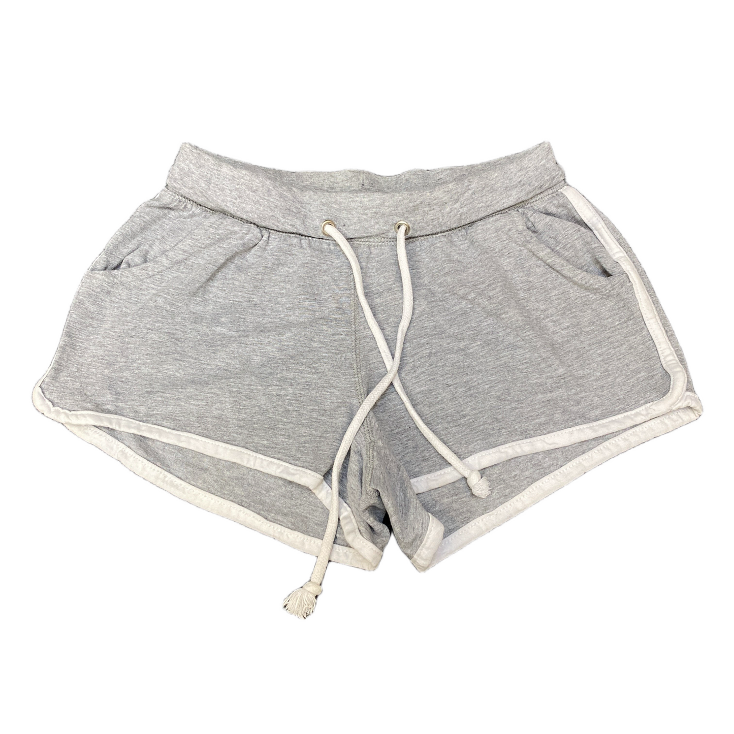 Running Sprinter Shorts Womens Small 26" Waist Grey Gym Stretch Workout Elastic