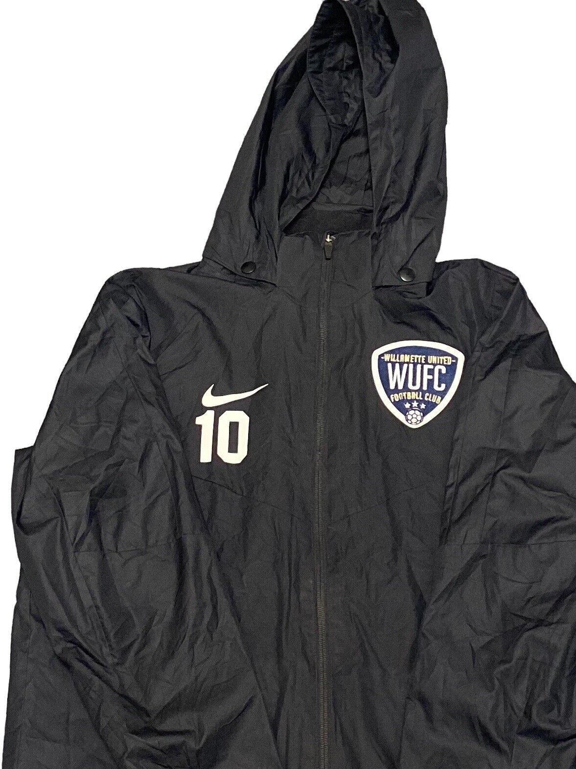 Nike Lightweight Zip Up Jacket Black Women’s XL Football Club 19