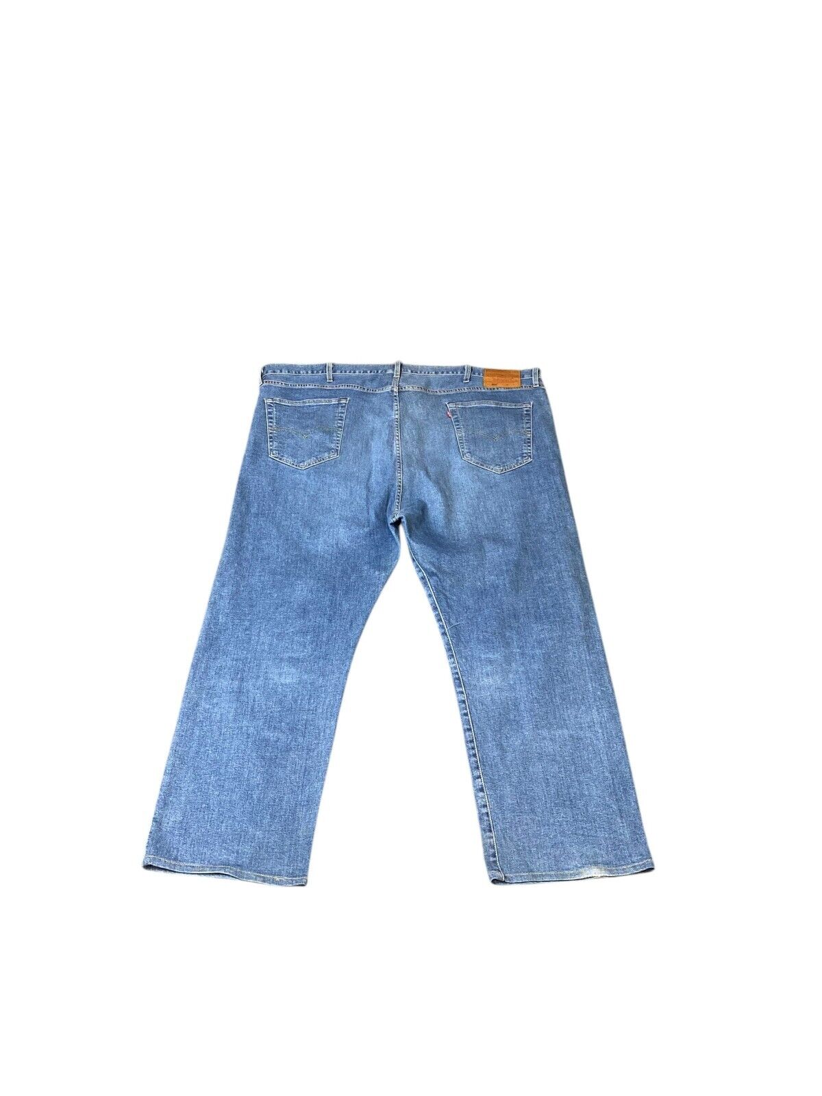 Levi's Jeans Men 50x27.5 Blue 501 Denim Cropped Faded Medium Wash Red Tab Preppy