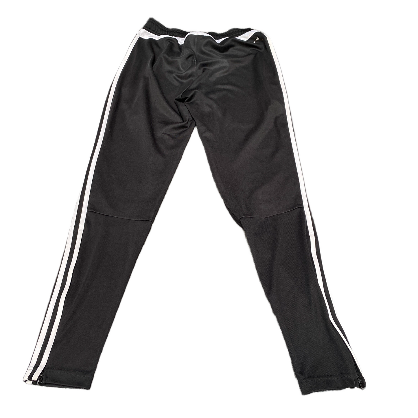 Adidas Joggers Fits as Womens 25" Waist Black Climacool Ankle Zip Track Trousers