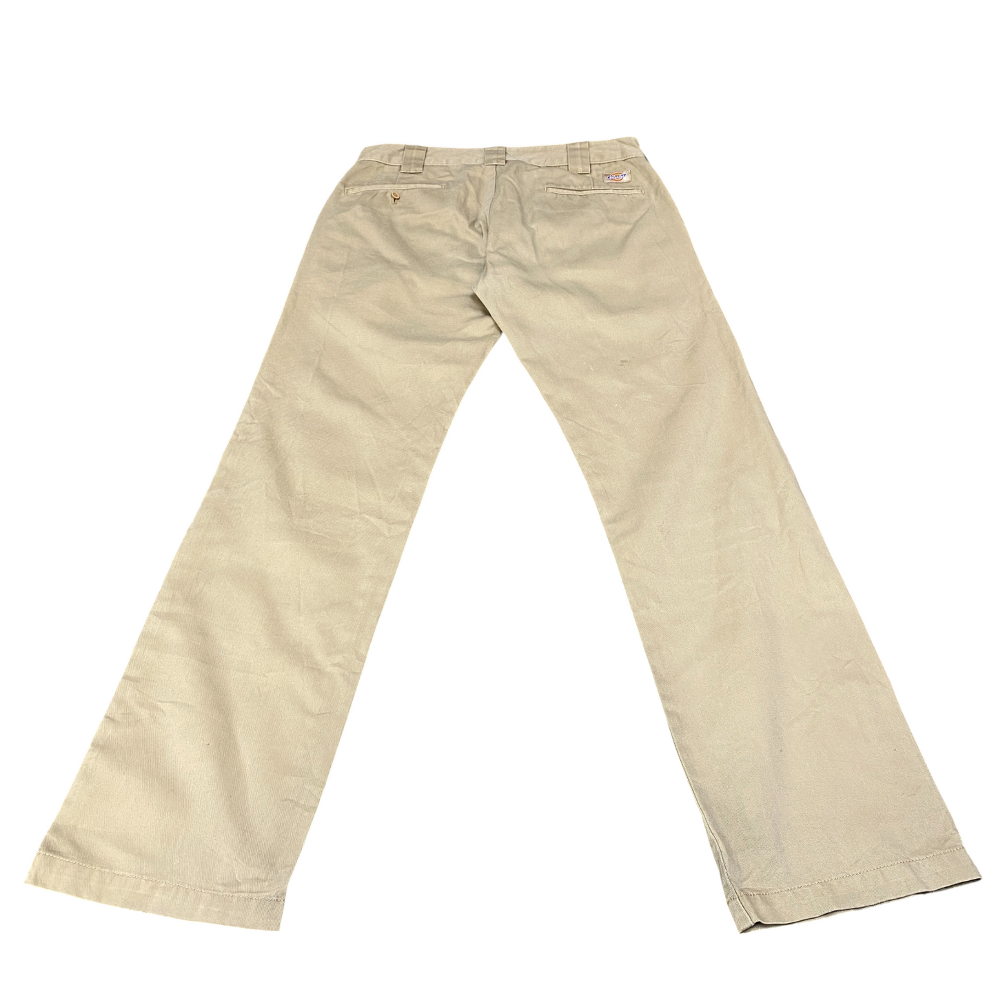 Dickies Chino Work Pants Mens 34" Waist Beige High Waisted Regular Fit UM874