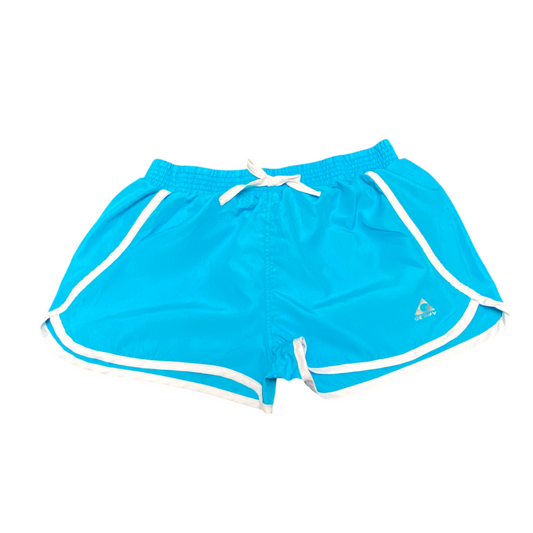 Gerry Running Sprinter Shorts Womens 24W Blue Elastic Waist Dolphin Hem Athletic