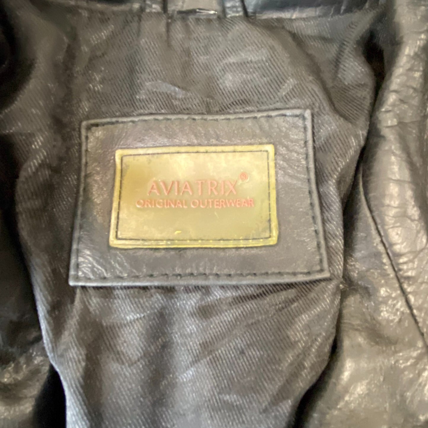 Avia Trix Leather Jacket Mens Medium Black Long Sleeve Collared Button Front