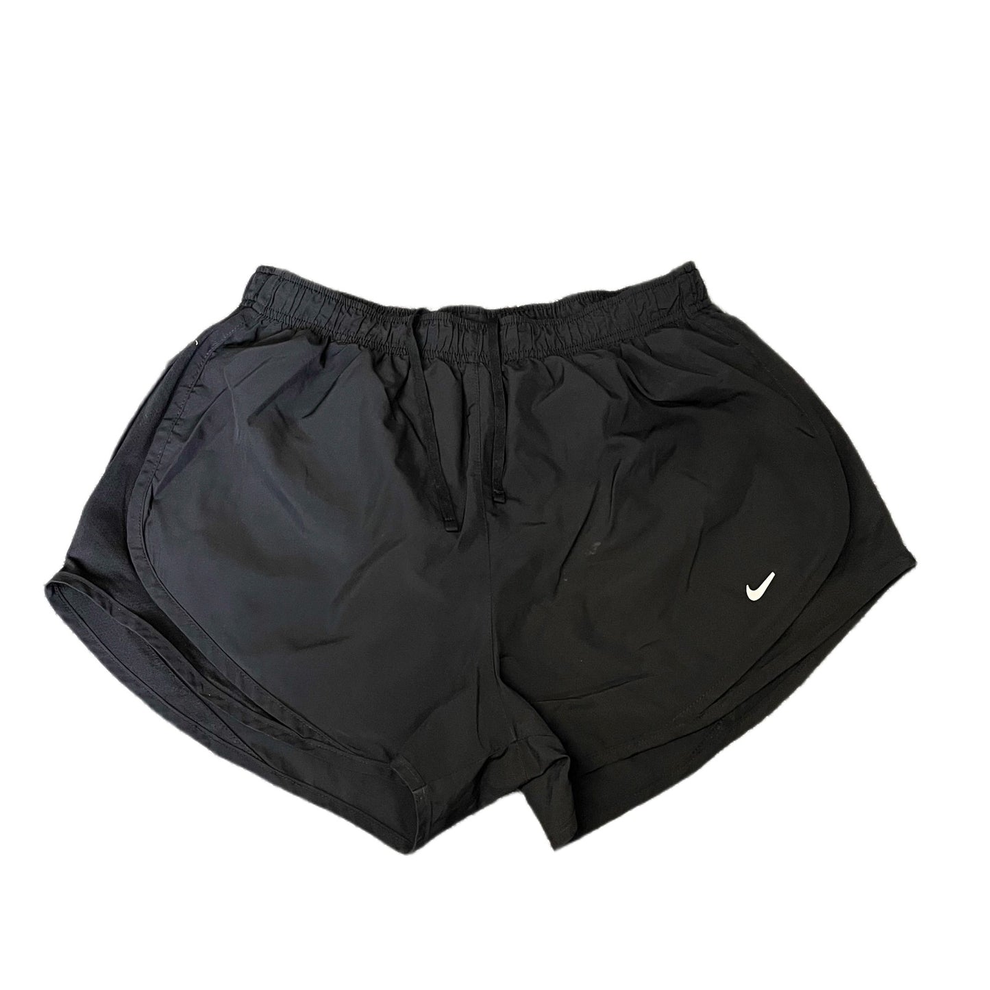 Nike Dri-FIT Running Sprinter Shorts Fits as Women S 28" Waist Black Dolphin Hem